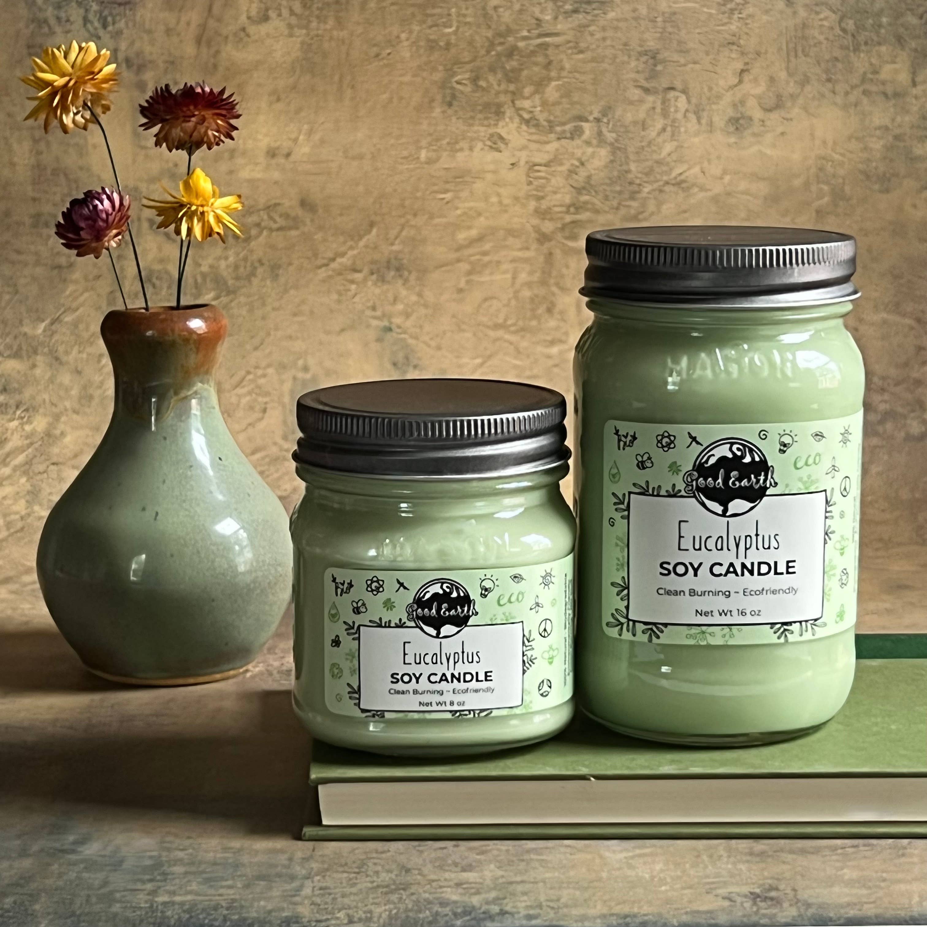 Good Earth 8 oz Soy Candles-Discontinued by Distributor-Last Available