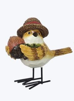 Fall Bird w/Metal Feet