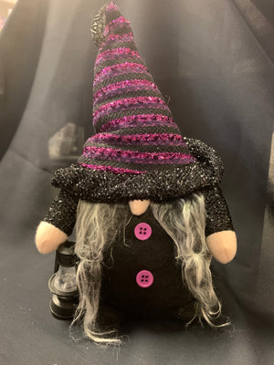 Stripped Hat Witch Gnome