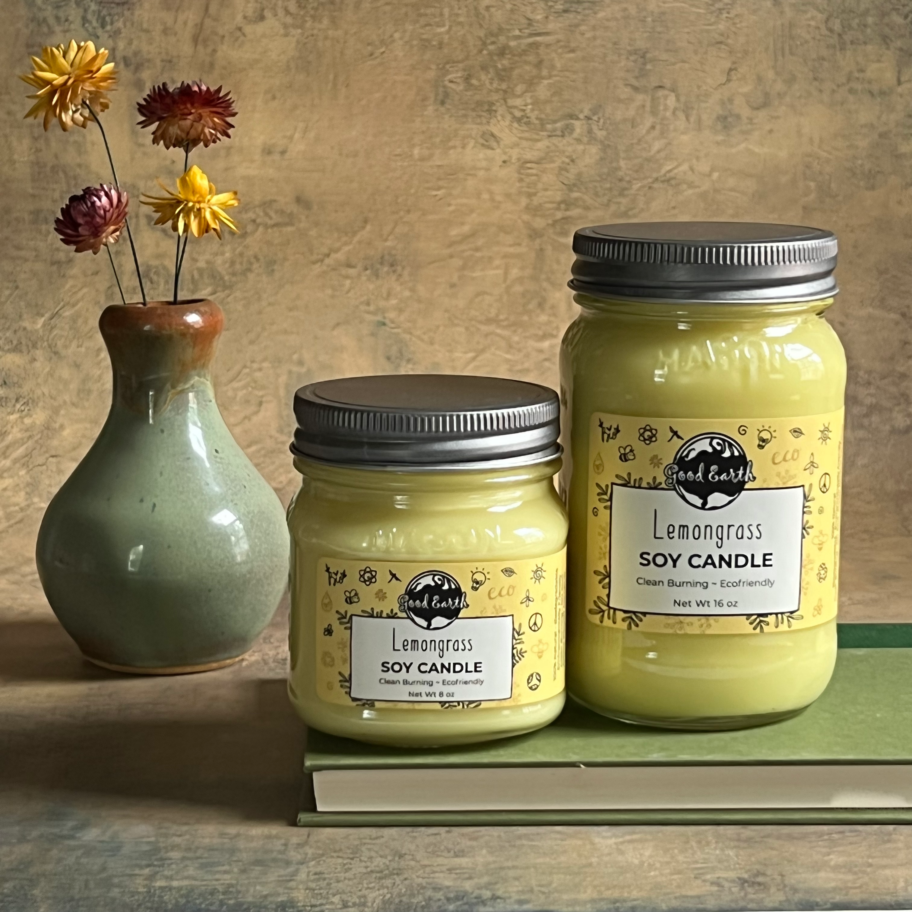 Good Earth 8 oz Soy Candles-Discontinued by Distributor-Last Available