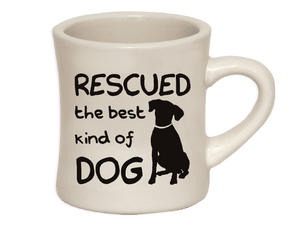 10oz Ivory Dinner - Rescued The Best Kind Of Dog