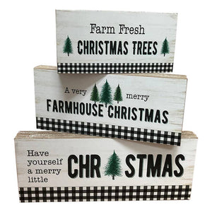 Christmas Trees Block Set