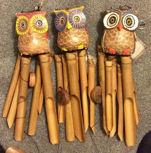 Multi Color Owl Chimes