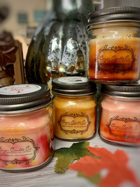 8 oz. Mason Jar Candles - Autumn Collection