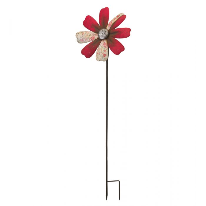 Rustic Flower Wind Spinner