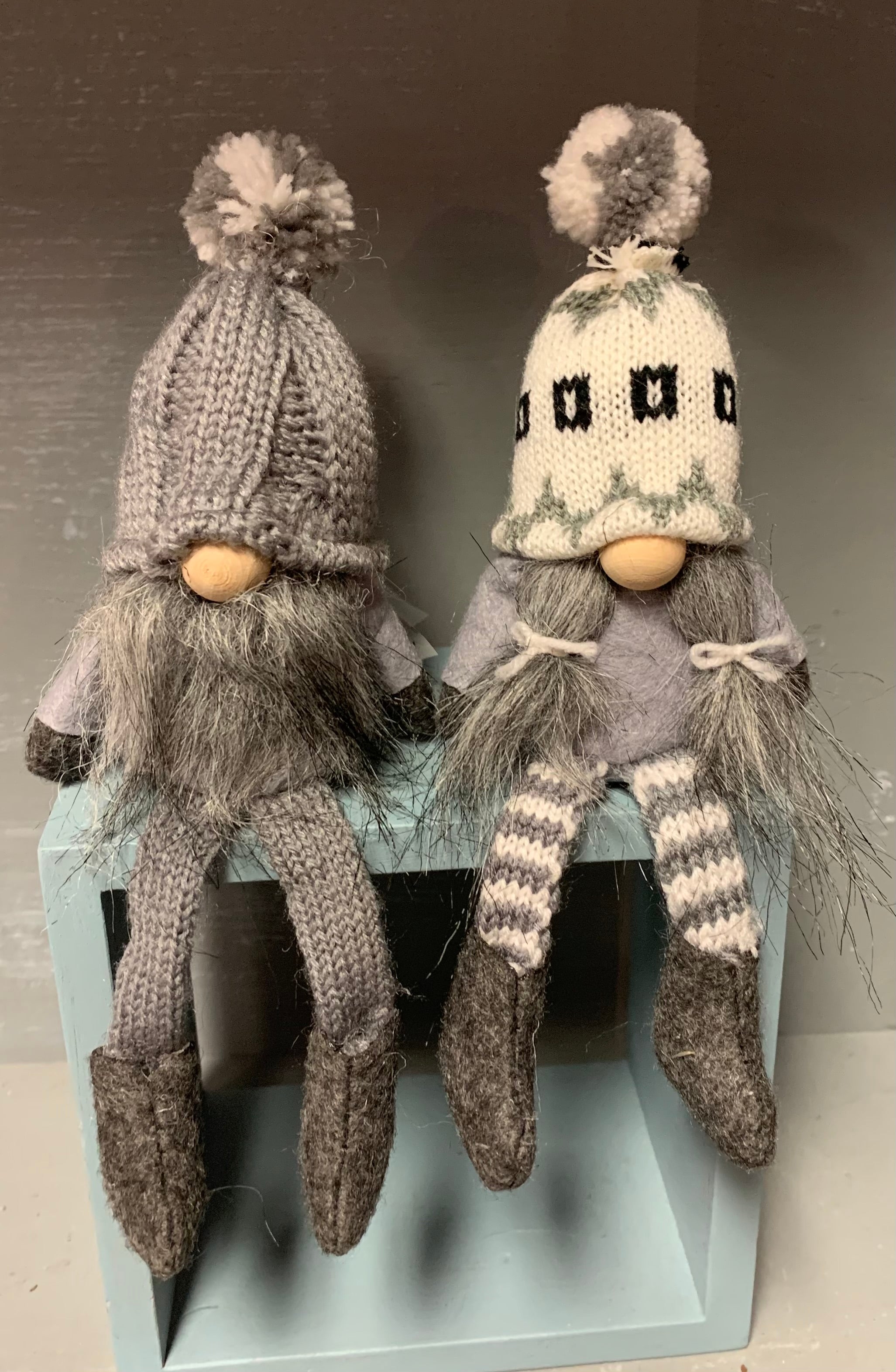 Shelf Sitter Grey Gnomes