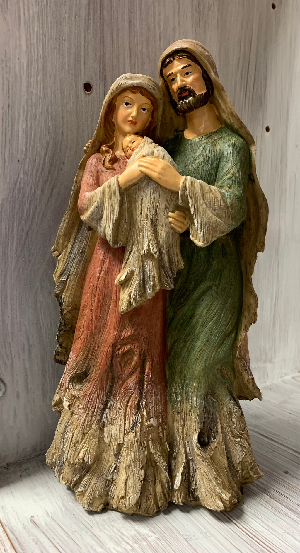 Large Wood Look Holy Family