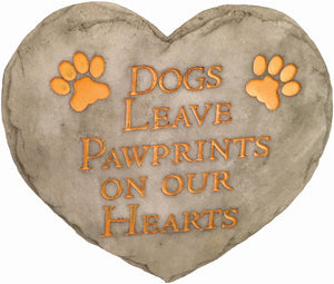 Dogs Pawprints Stepping Stone