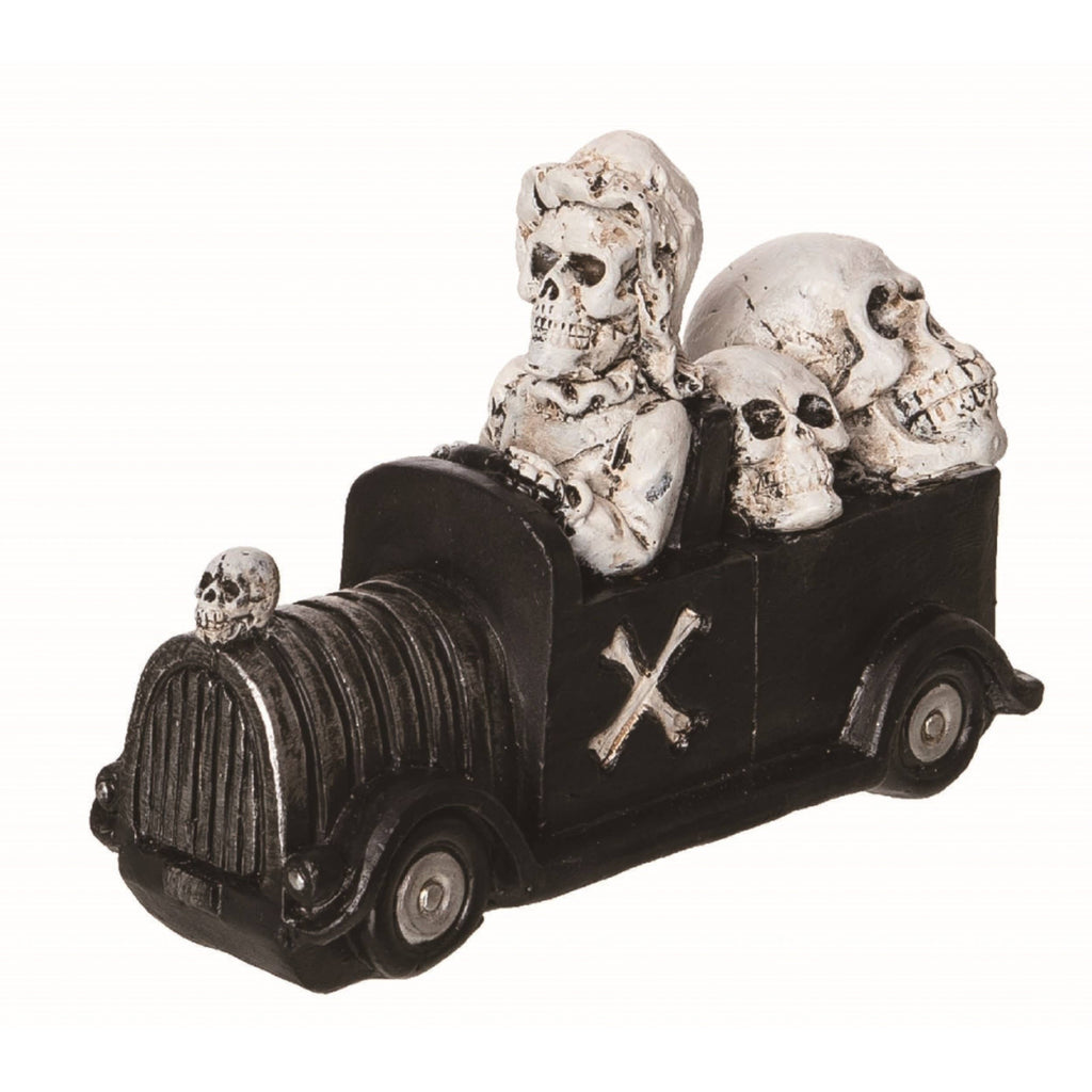 Black Skeleton Driver Figurine