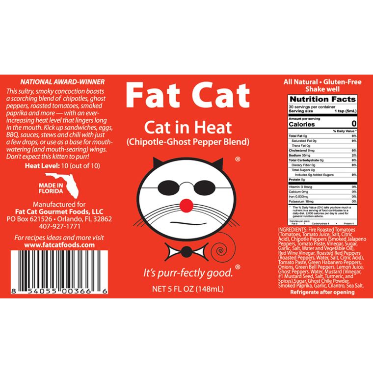 Cat In Heat: Chipotle-Ghost Pepper Blend