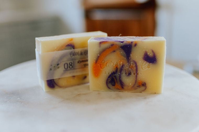 Lavender Orange Blossom Soap - Slices